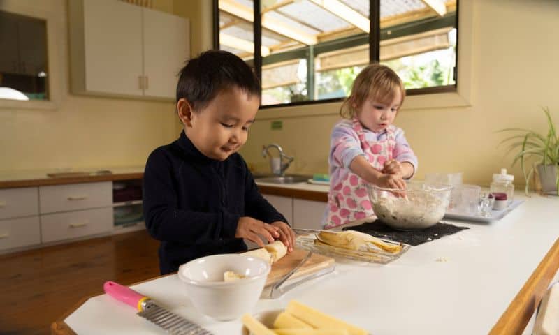 Purposeful work Forestville Montessori toddler program